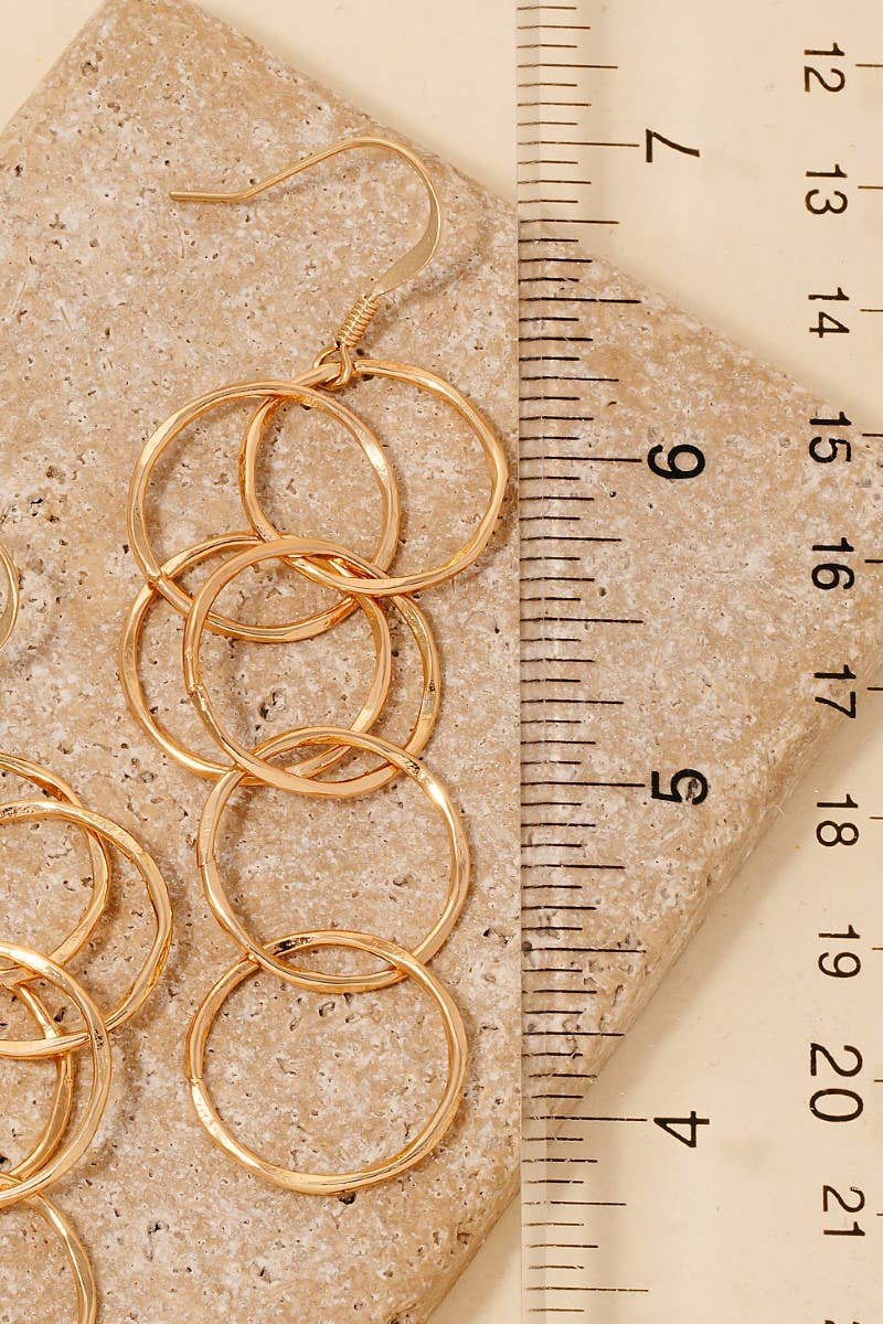 Hoop Link Chain Dangle Earrings