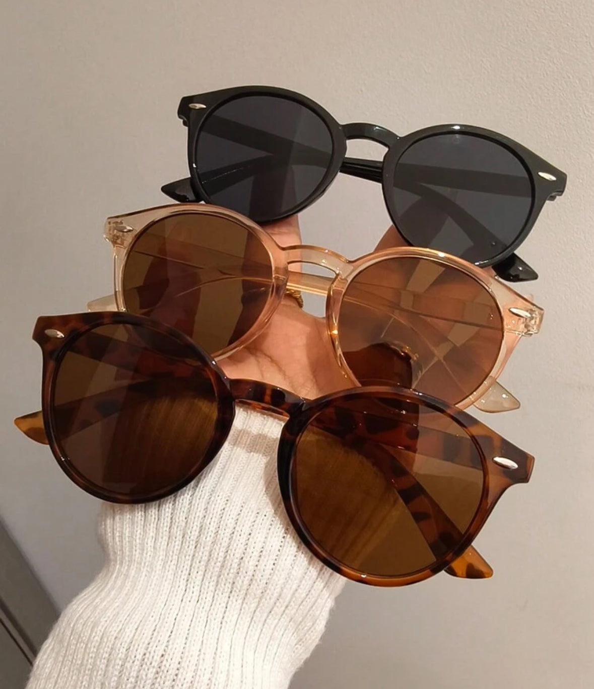 Casual Round Ombré Sunglasses