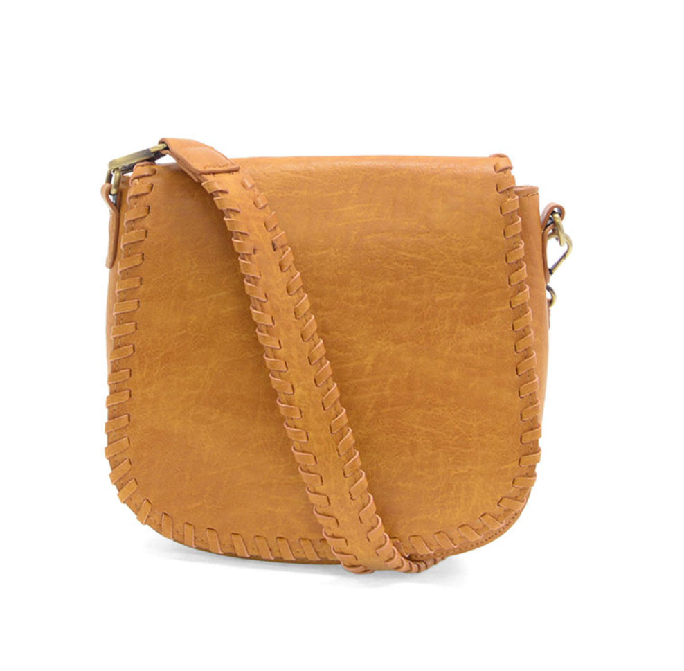 Annie Whip Stitch Saddle Convertible Bag Crossbody Purse
