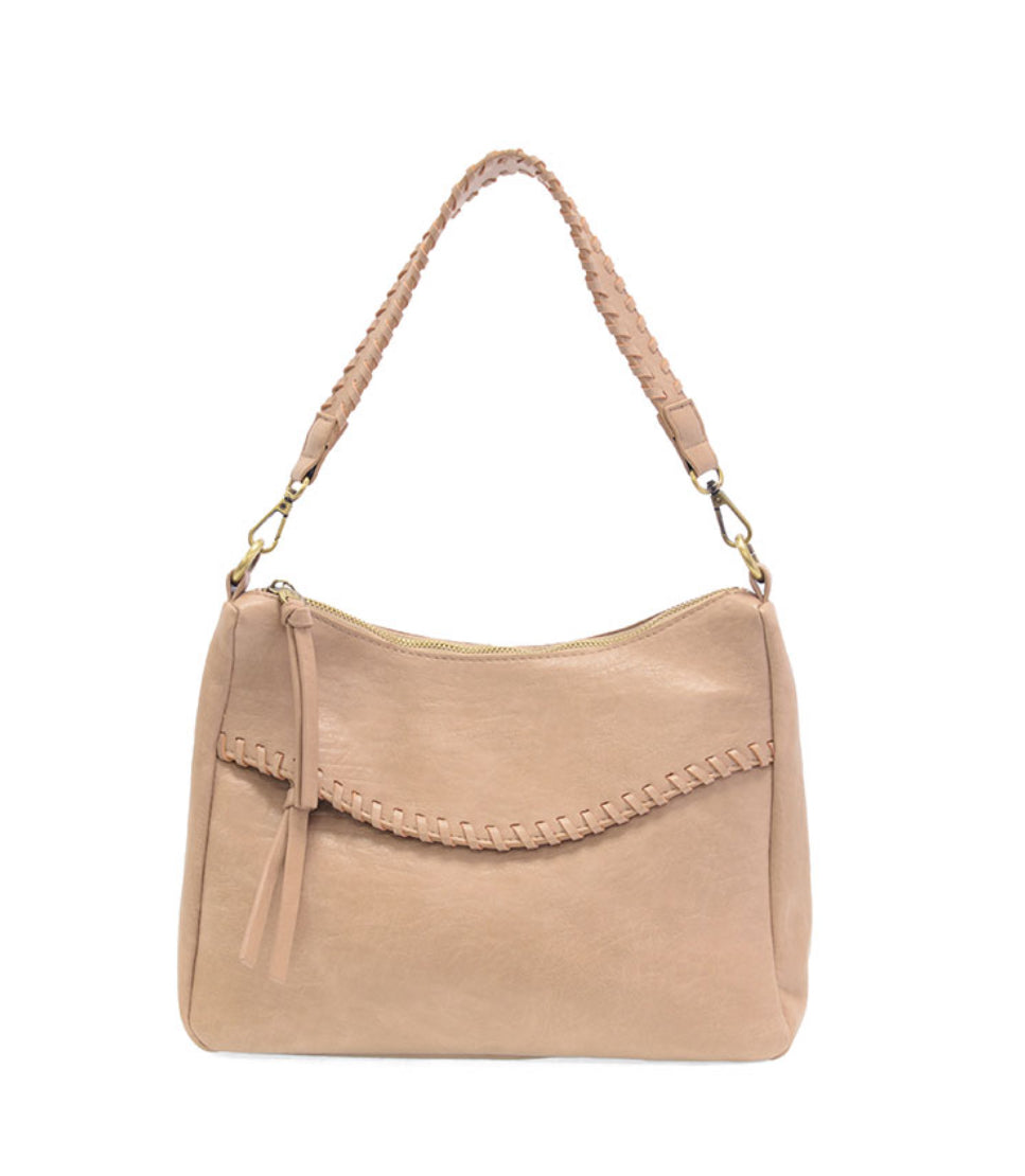 Cassidy Whip Stitch Crossbody Hobo Bag