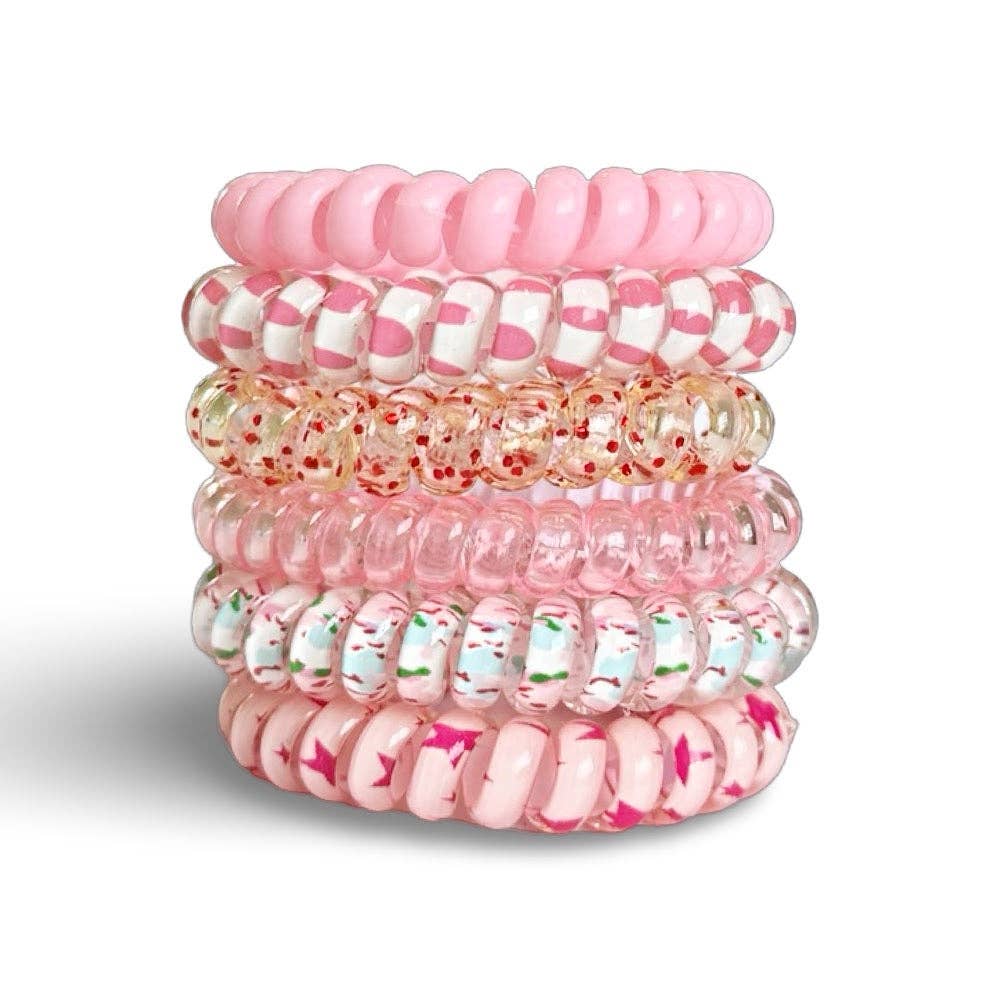Hair Tie Set - Pink Party