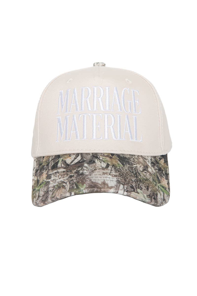 Marriage Material Two-Toned Trucker Hat