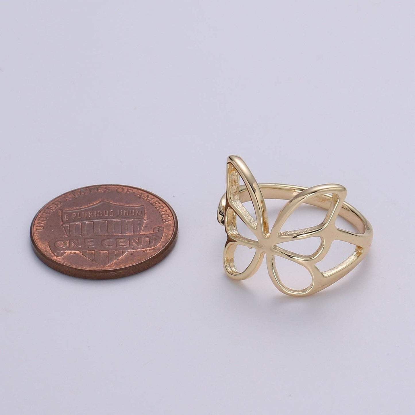 Gold Butterfly Ring, Mariposa Ring, Monarch Ring, Bold Gold