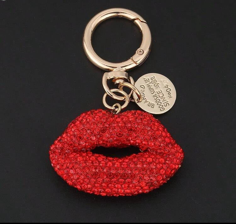 Sparkly Kiss Keychain