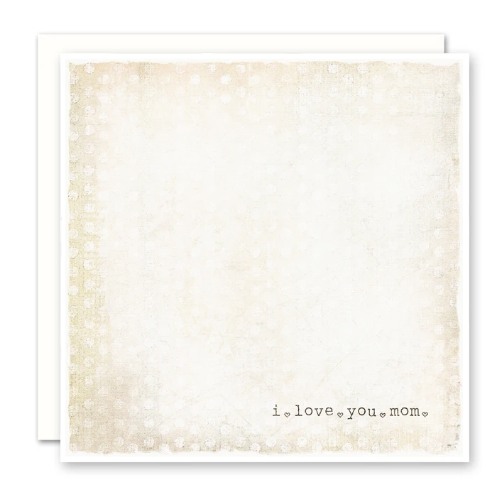 I Love You Mom Card - Card for Mom