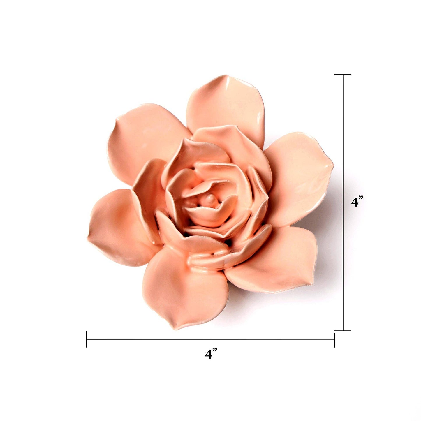 Ceramic Flower Wall Art Flower Pink 6