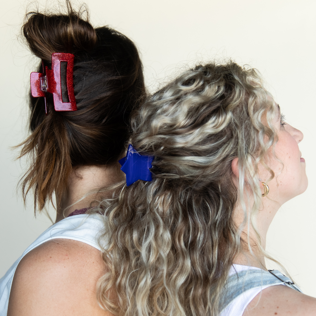 Clip Set - Red + Blue Star