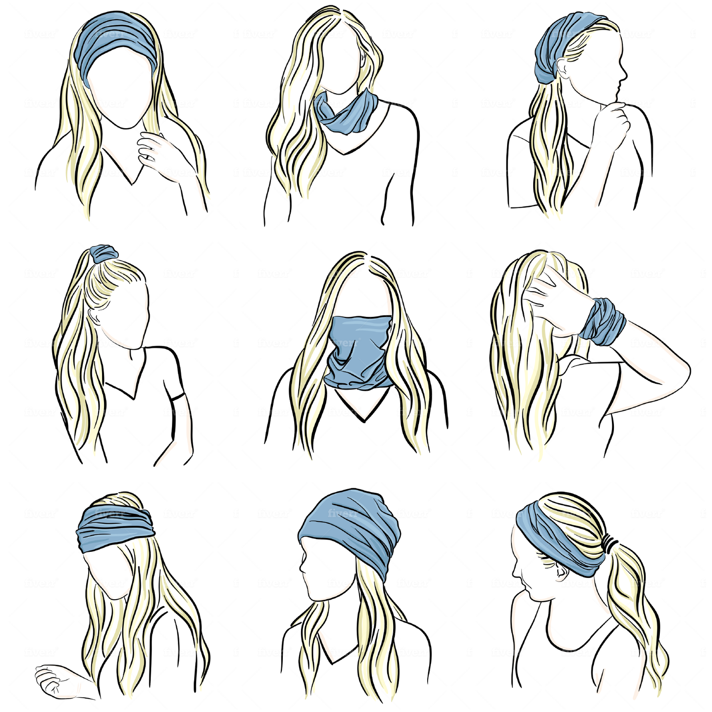 Tube Turban - Taupe Tie Dye