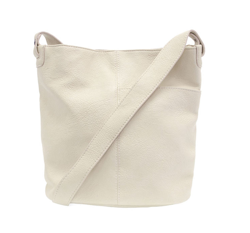 Bindi Front Slip Pocket Bucket Crossbody Bag