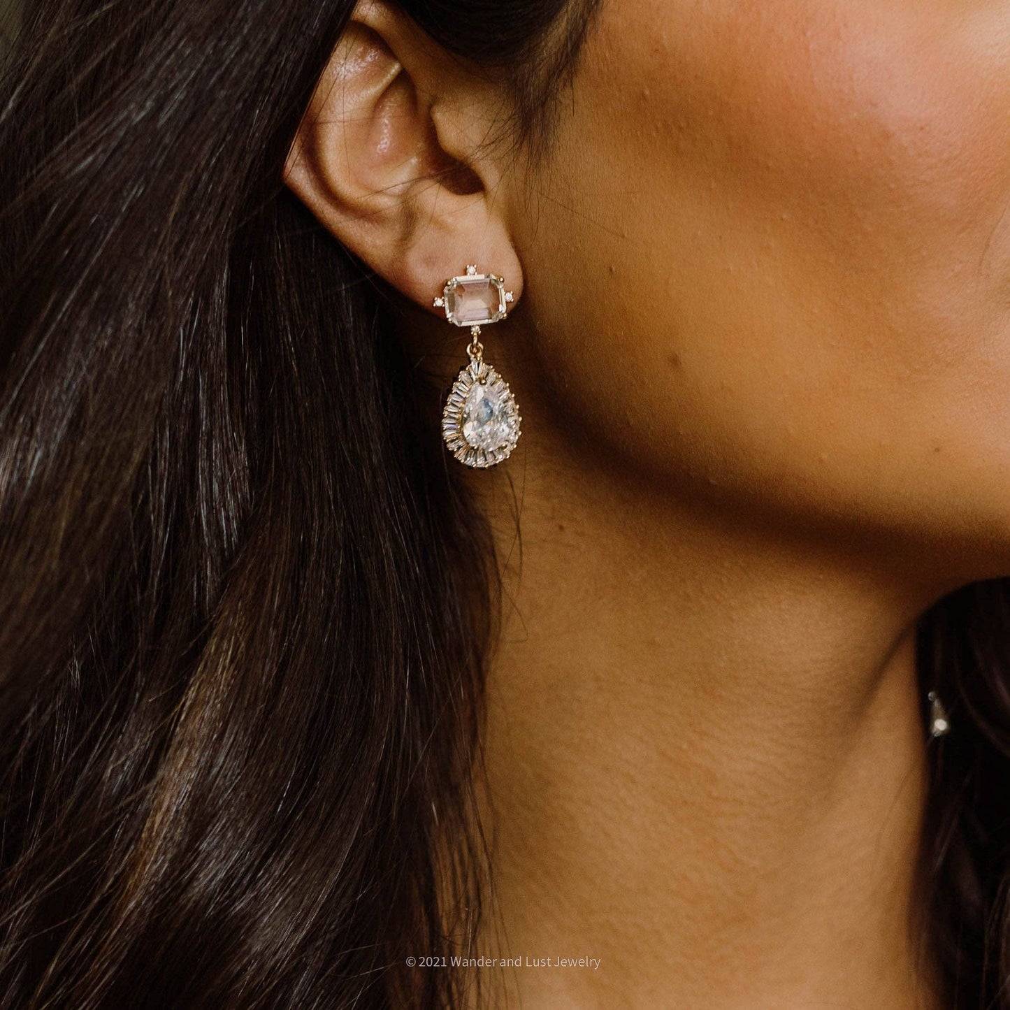 Clara Drop Earrings - Bridal
