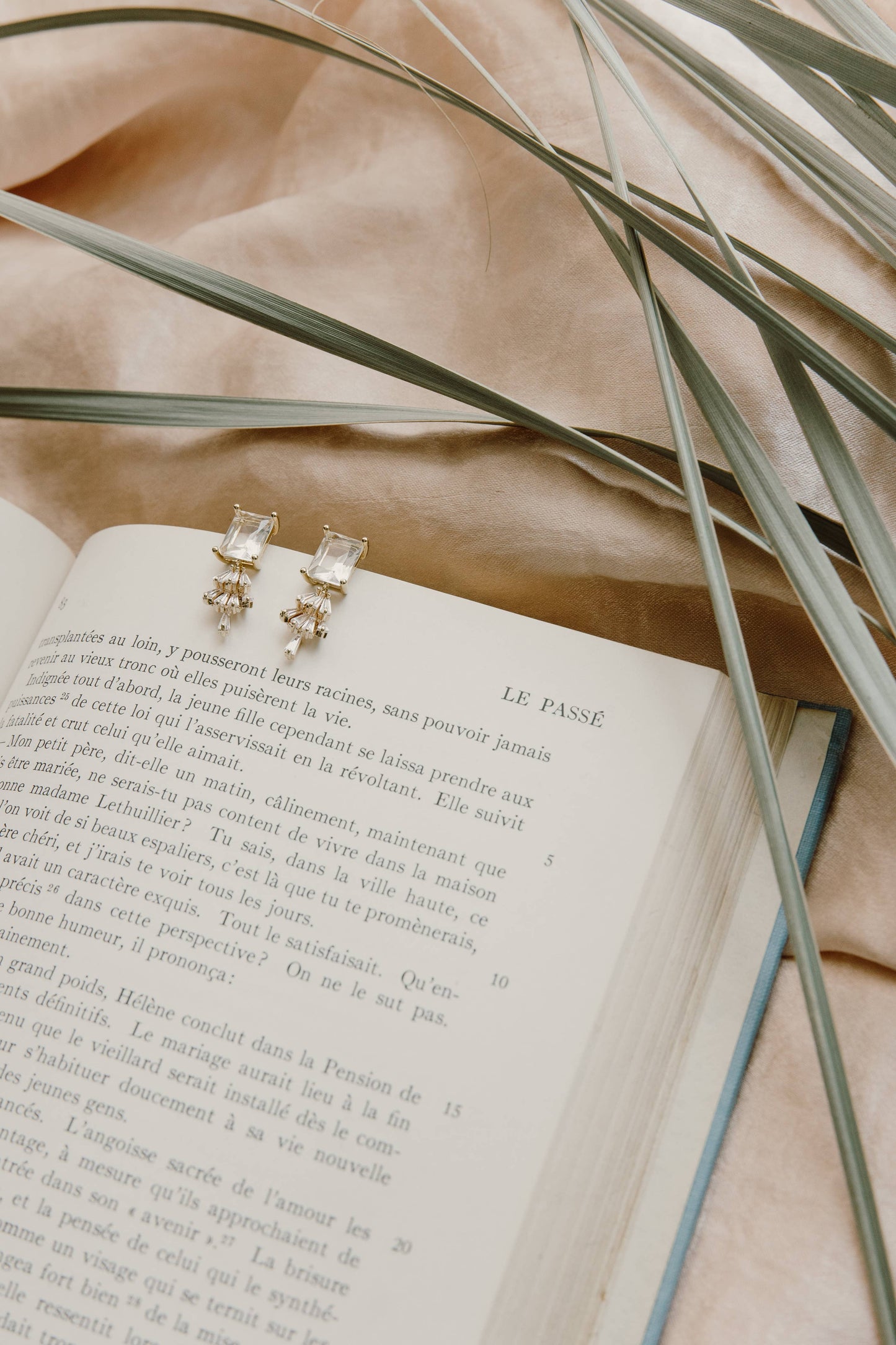 Emilie Art Deco Earrings - Bridal