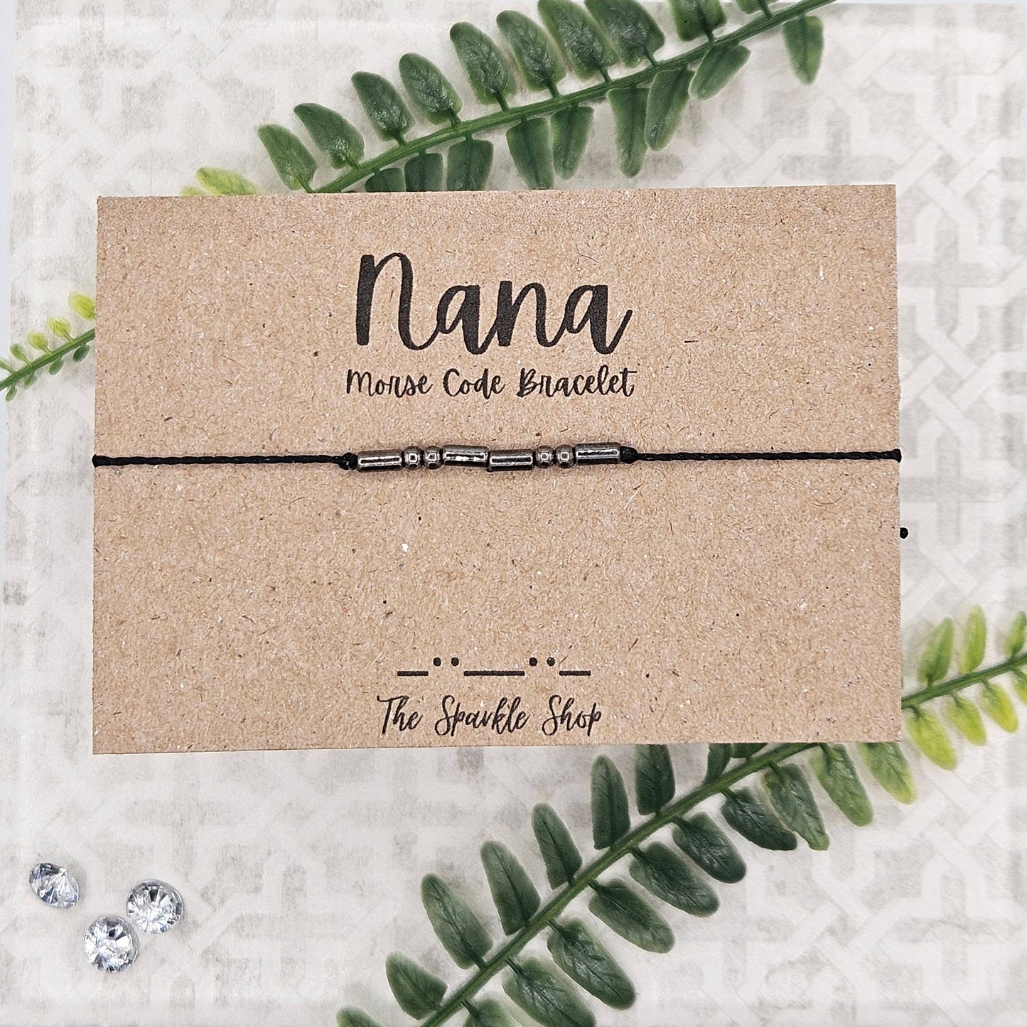 Nana - Handmade Morse Code Bracelet