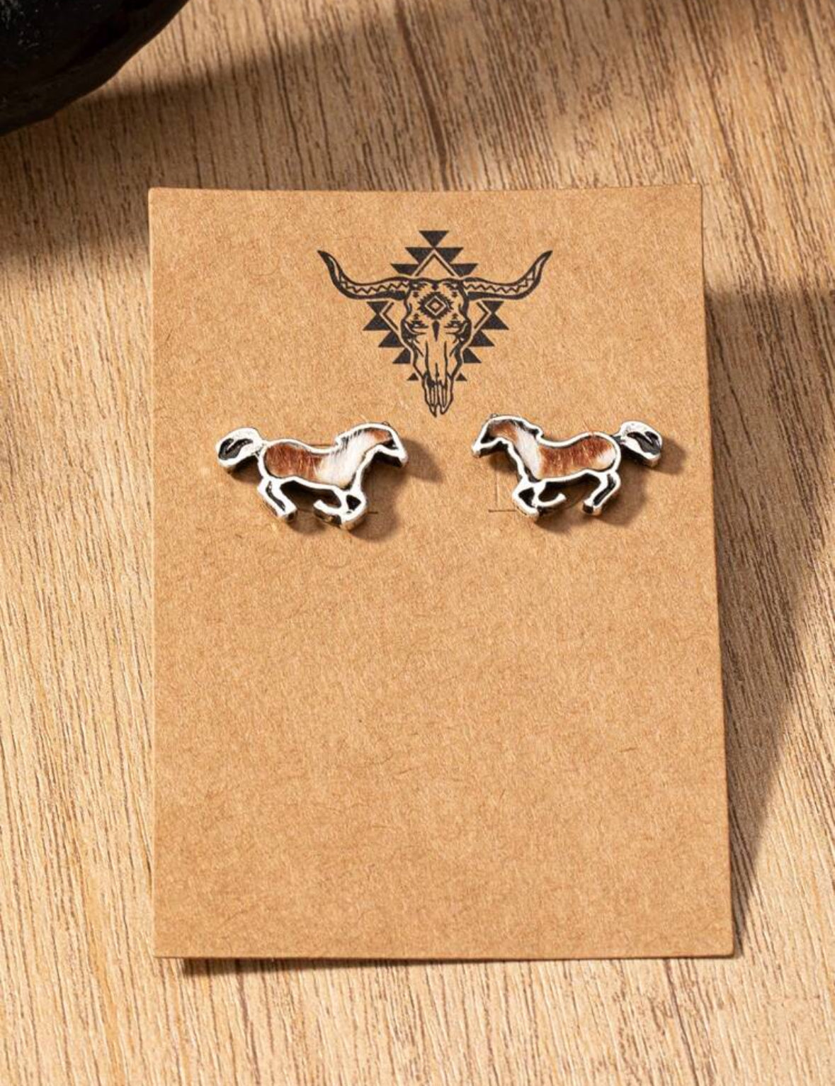 Cowgirl Western Cowhide Earrings