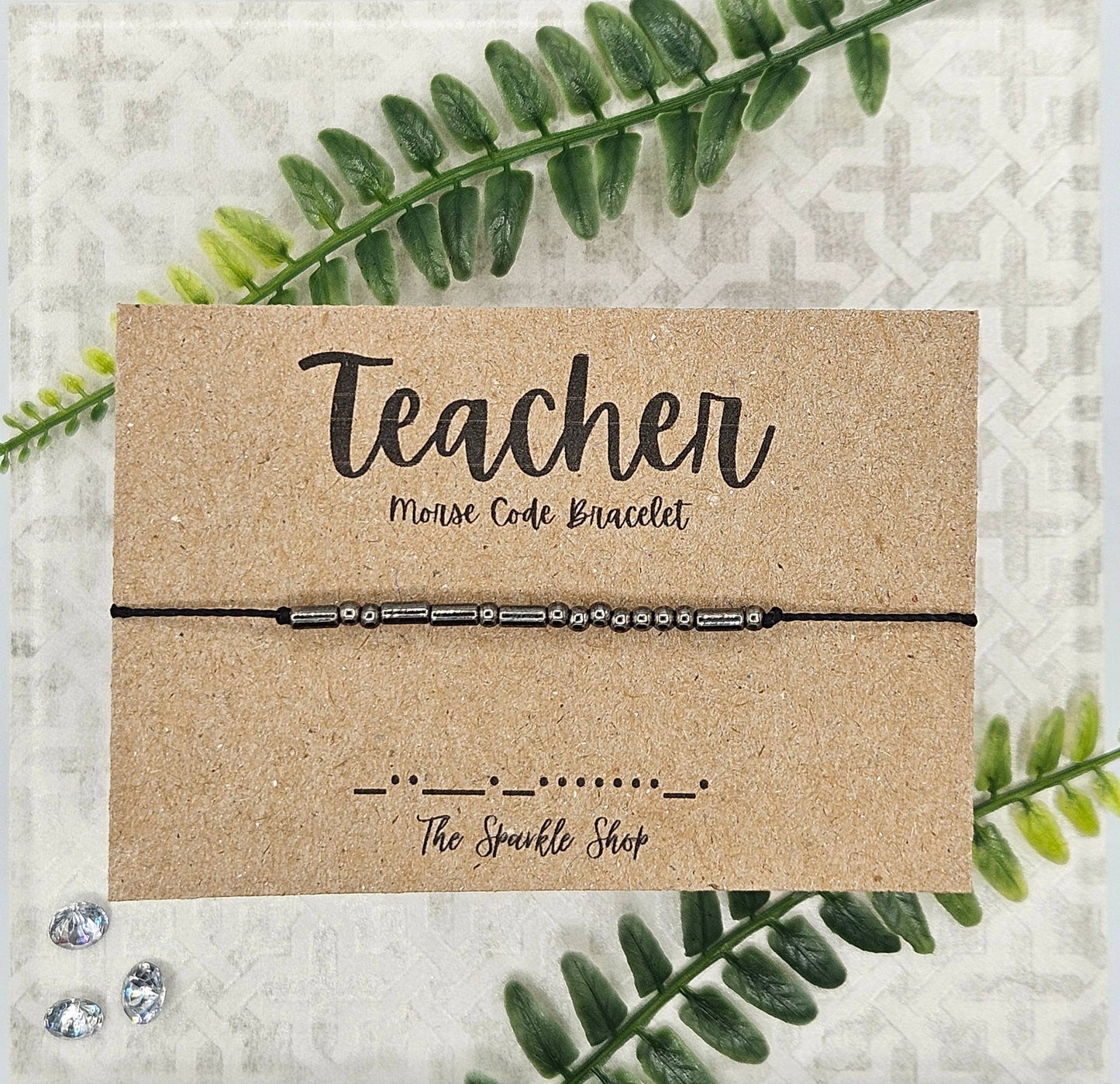 Handmade Morse Code Bracelet - Teacher