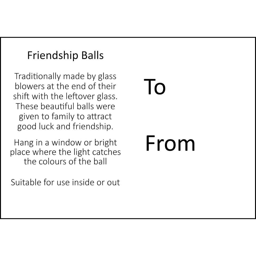 Swirl - Multicoloured 10cm Friendship Ball