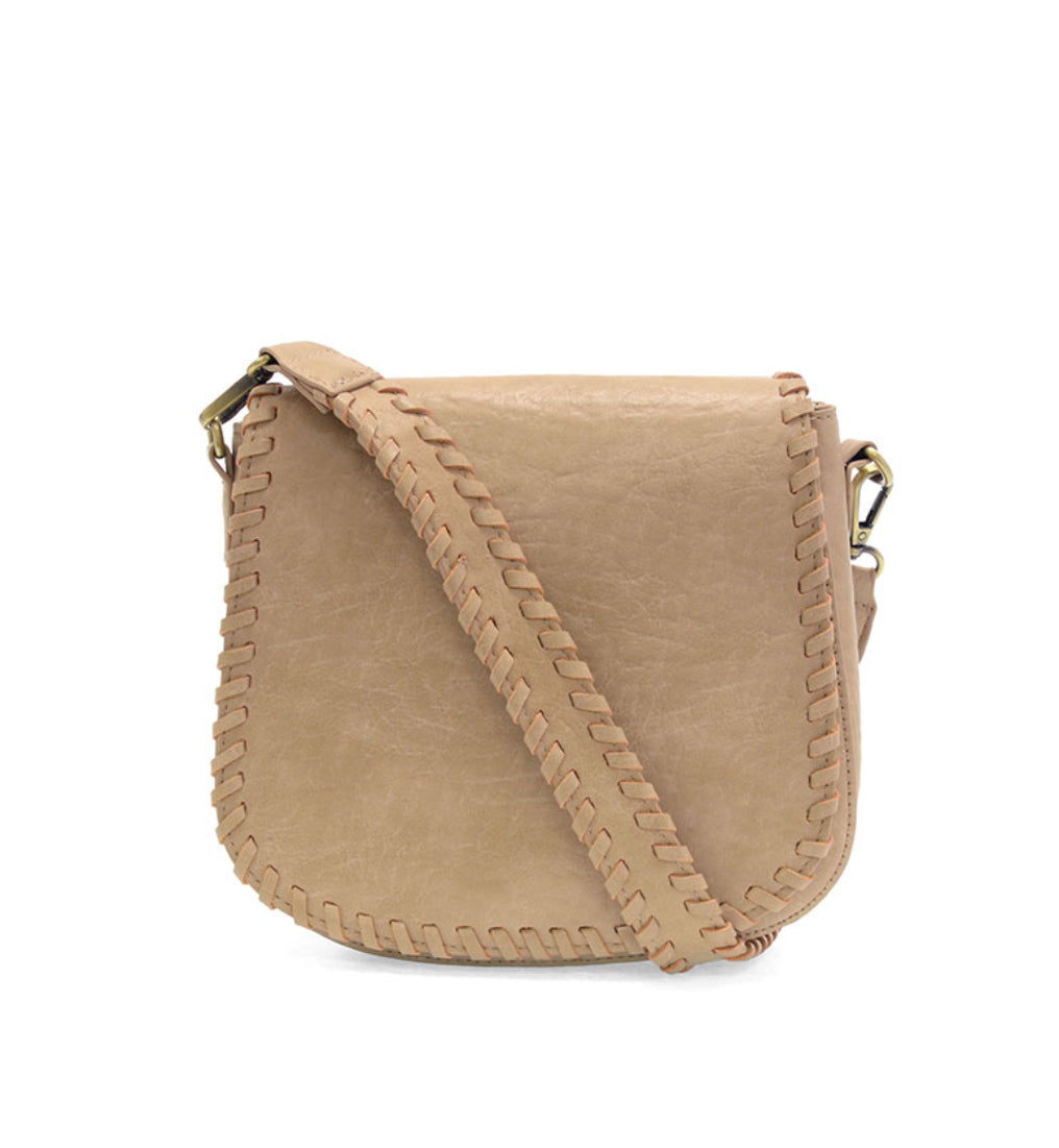 Annie Whip Stitch Saddle Convertible Bag Crossbody Purse