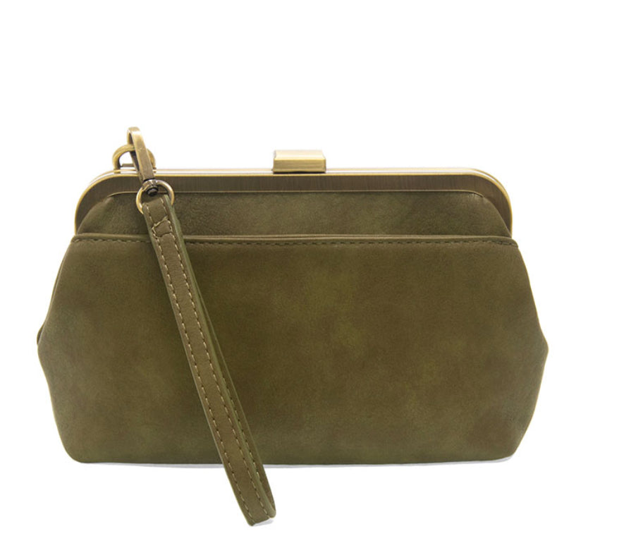 Vivie Kisslock Convertible Crossbody Wristlet