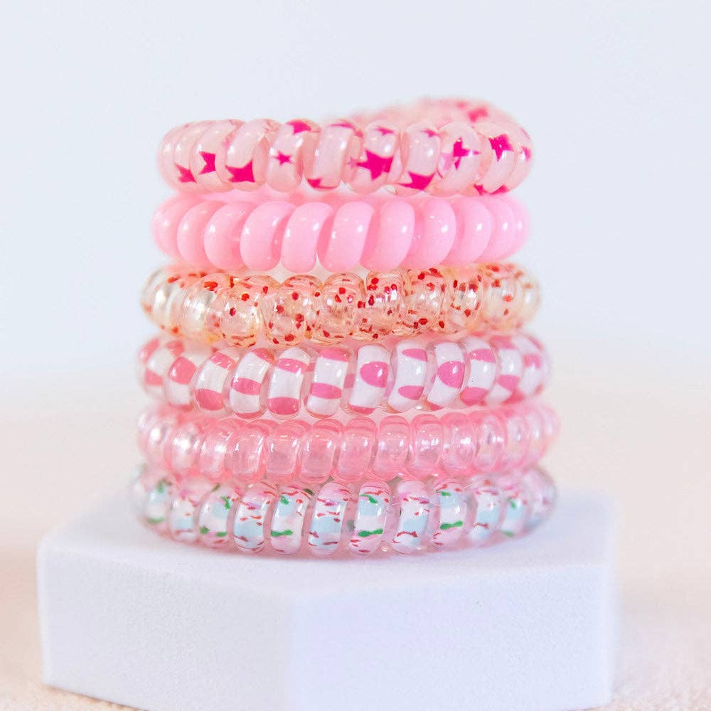 Hair Tie Set - Pink Party