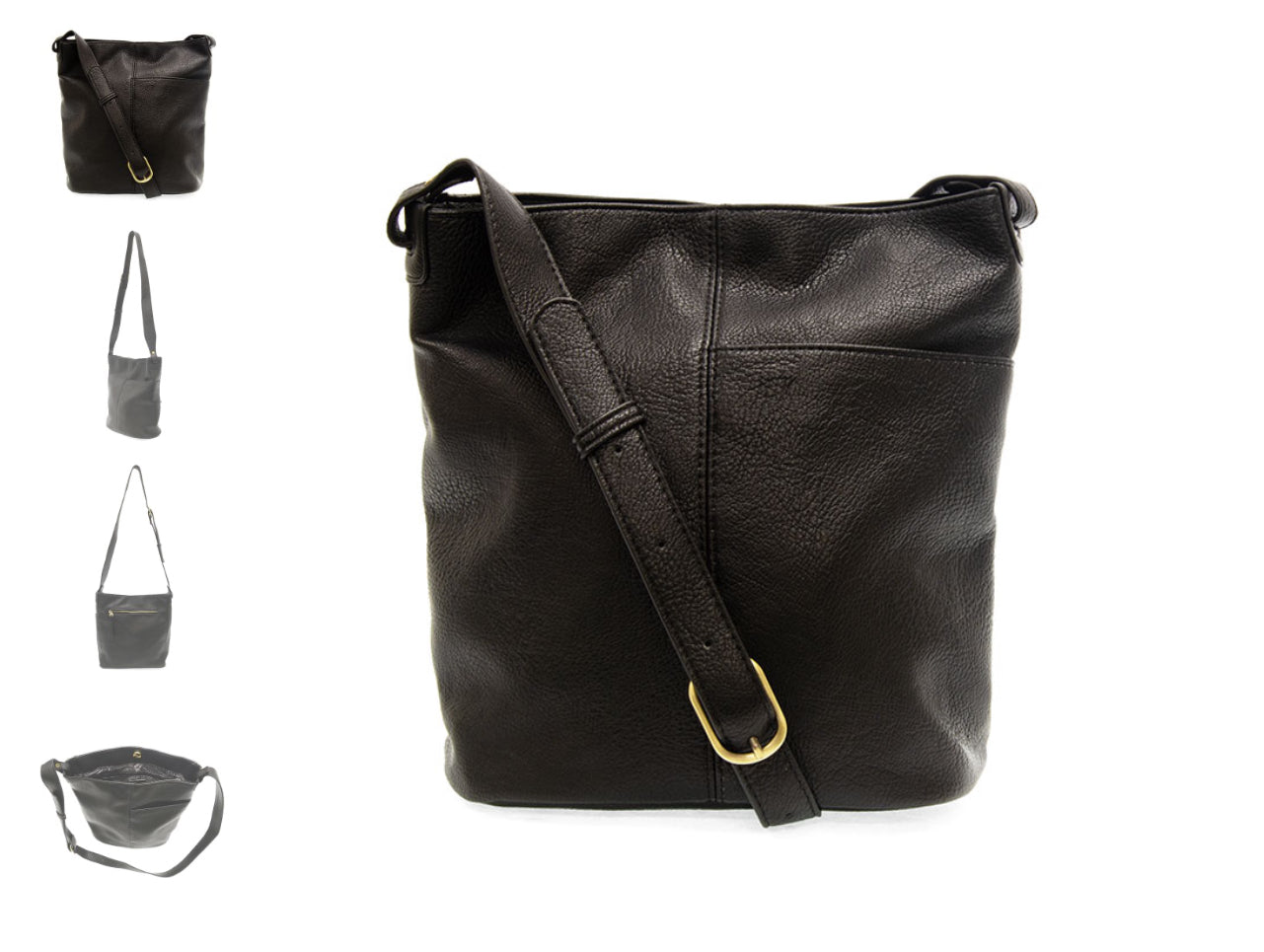 Bindi Front Slip Pocket Bucket Crossbody Bag