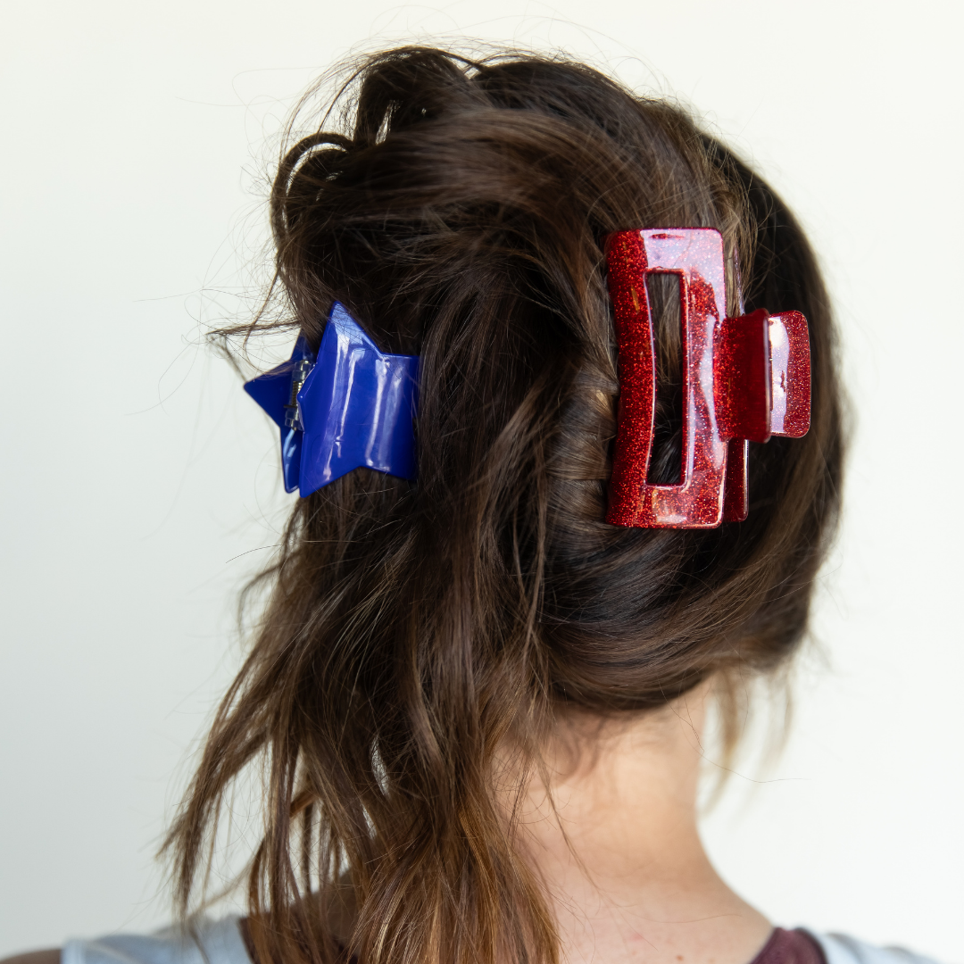Clip Set - Red + Blue Star