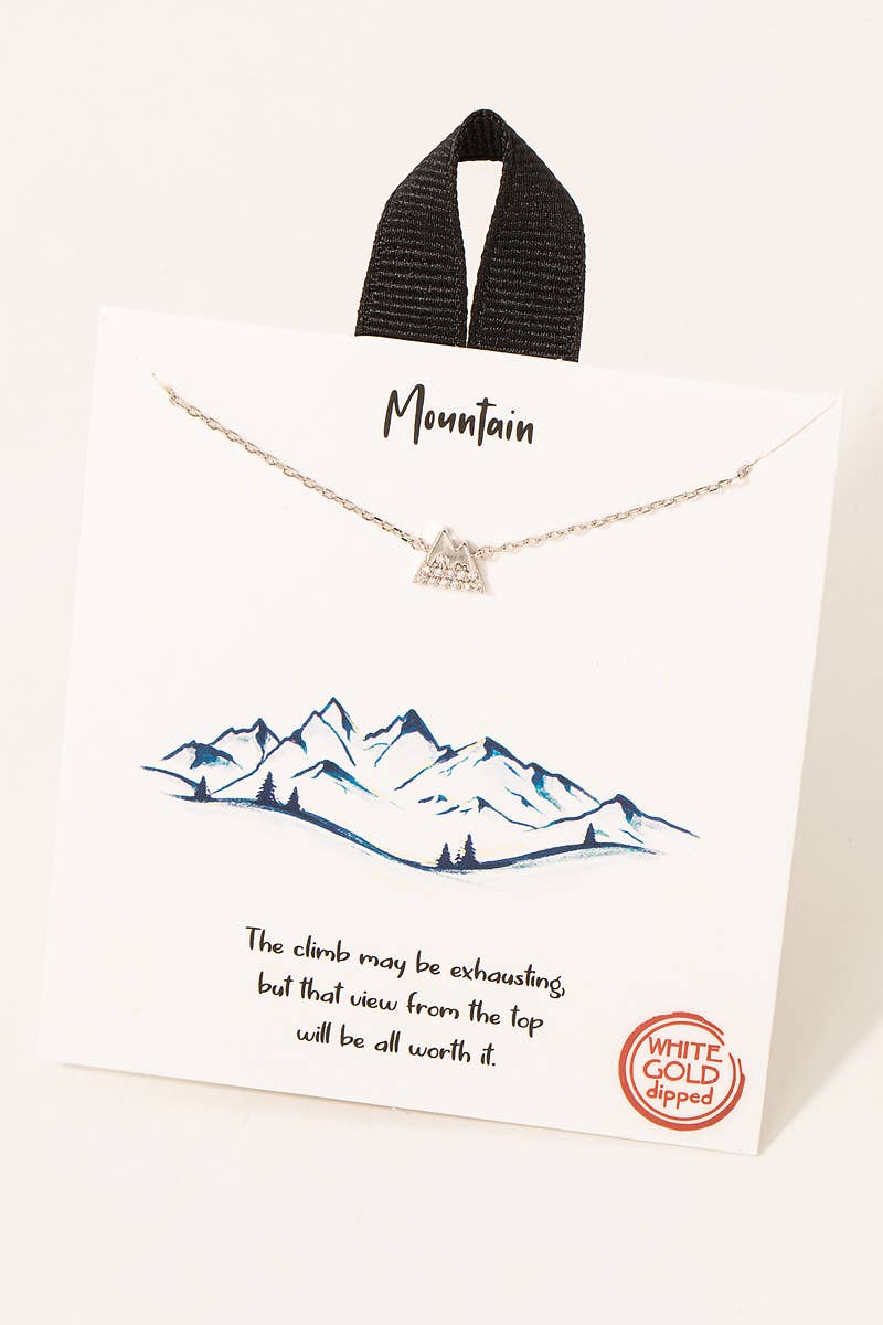 Mini Mountain Pendant Necklace