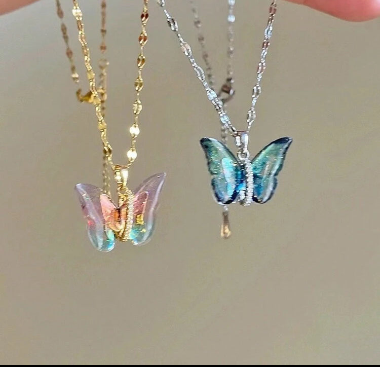 Stainless Steel Magical Butterfly Necklace