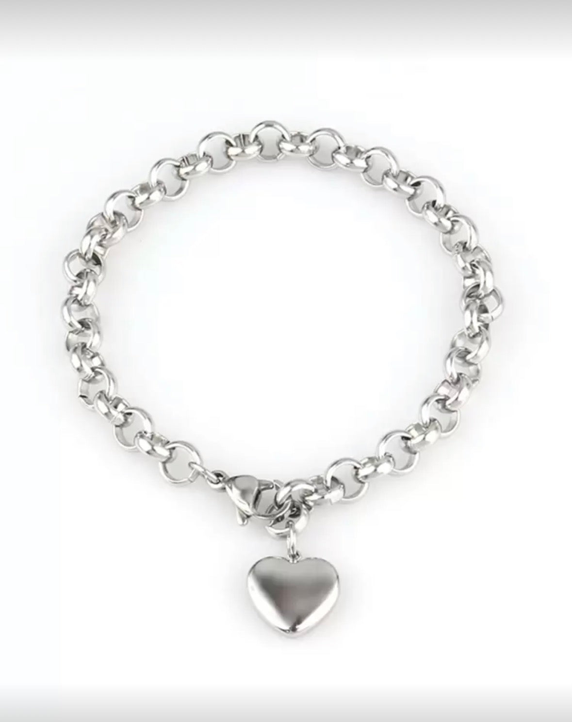 Trendy Stainless Steel Heart Bracelet