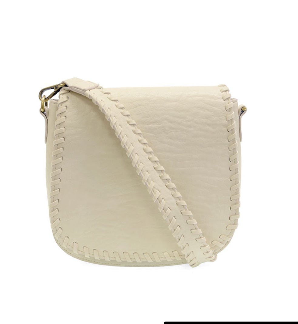 Annie Whip Stitch Saddle Convertible Bag Crossbody Purse