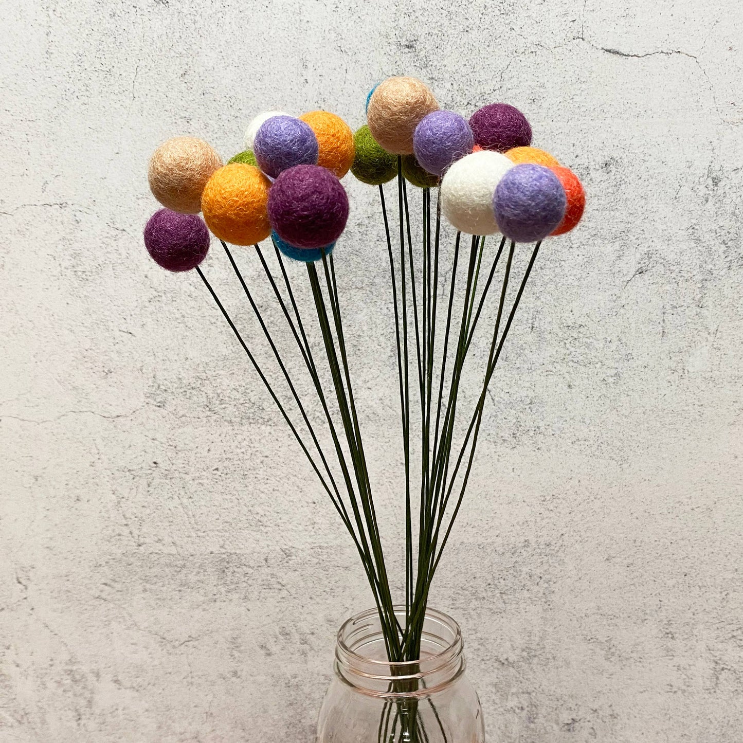 Felt Flower Ball Individual Spring Floral