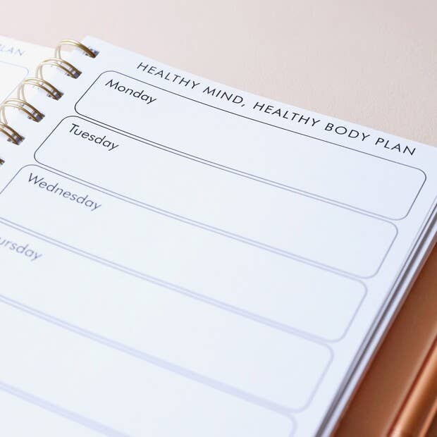 Pink Floral Positivity Planner