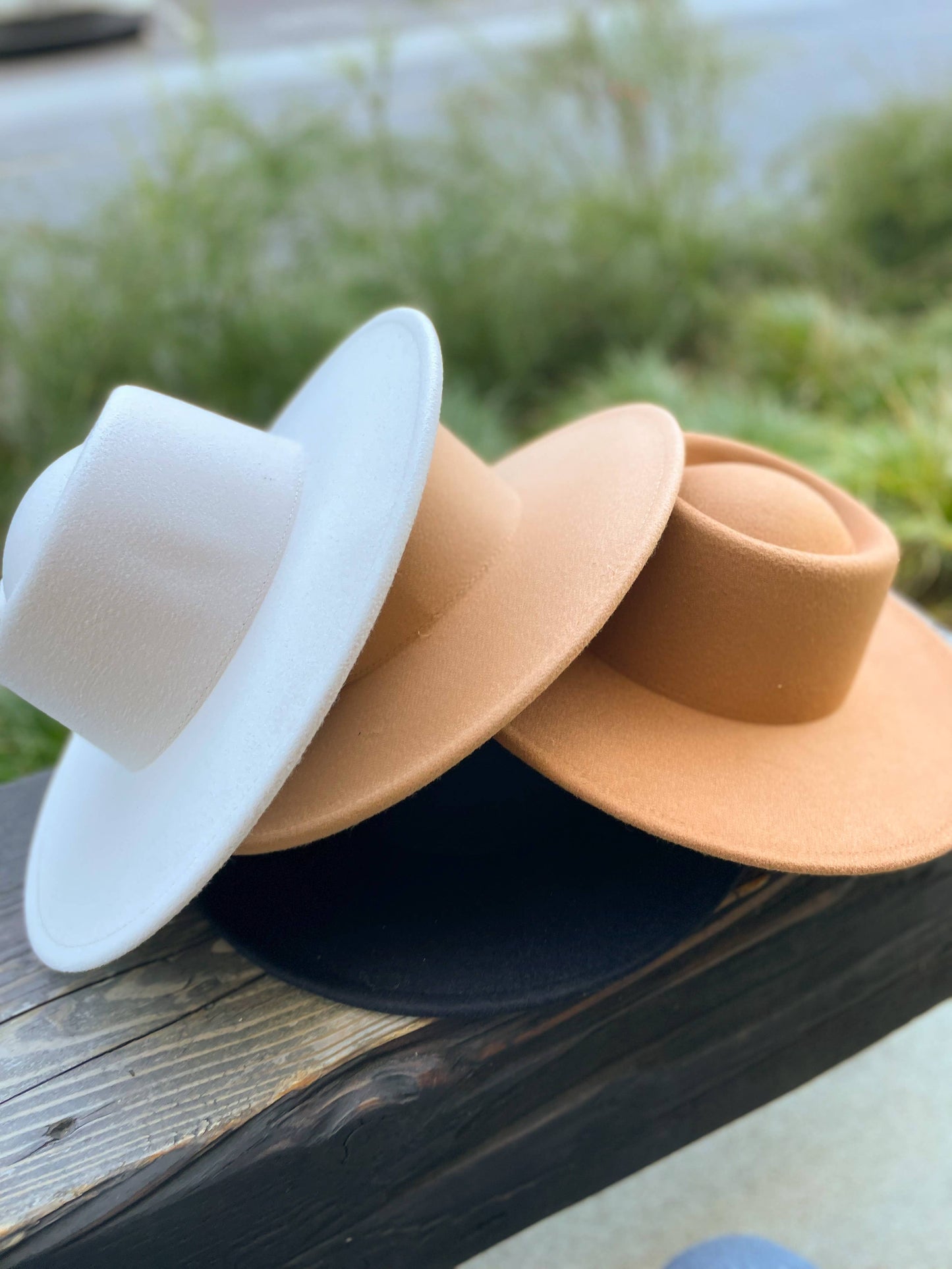 Vegan Felt wide Brim Bolero hat