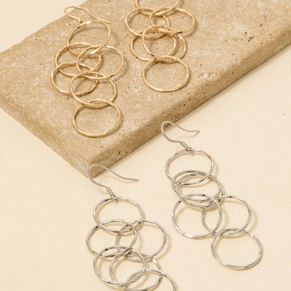 Hoop Link Chain Dangle Earrings