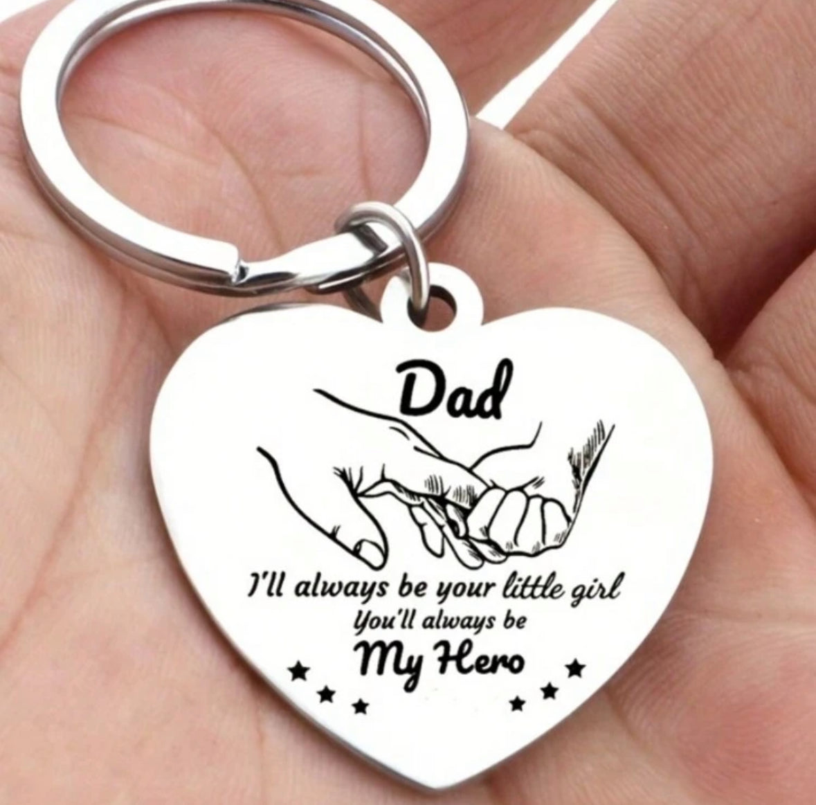 Dad Hero Keychain
