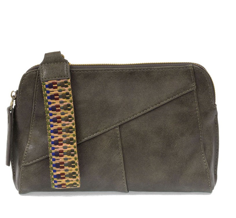 Gigi Crossbody with Woven Wristlet Strap