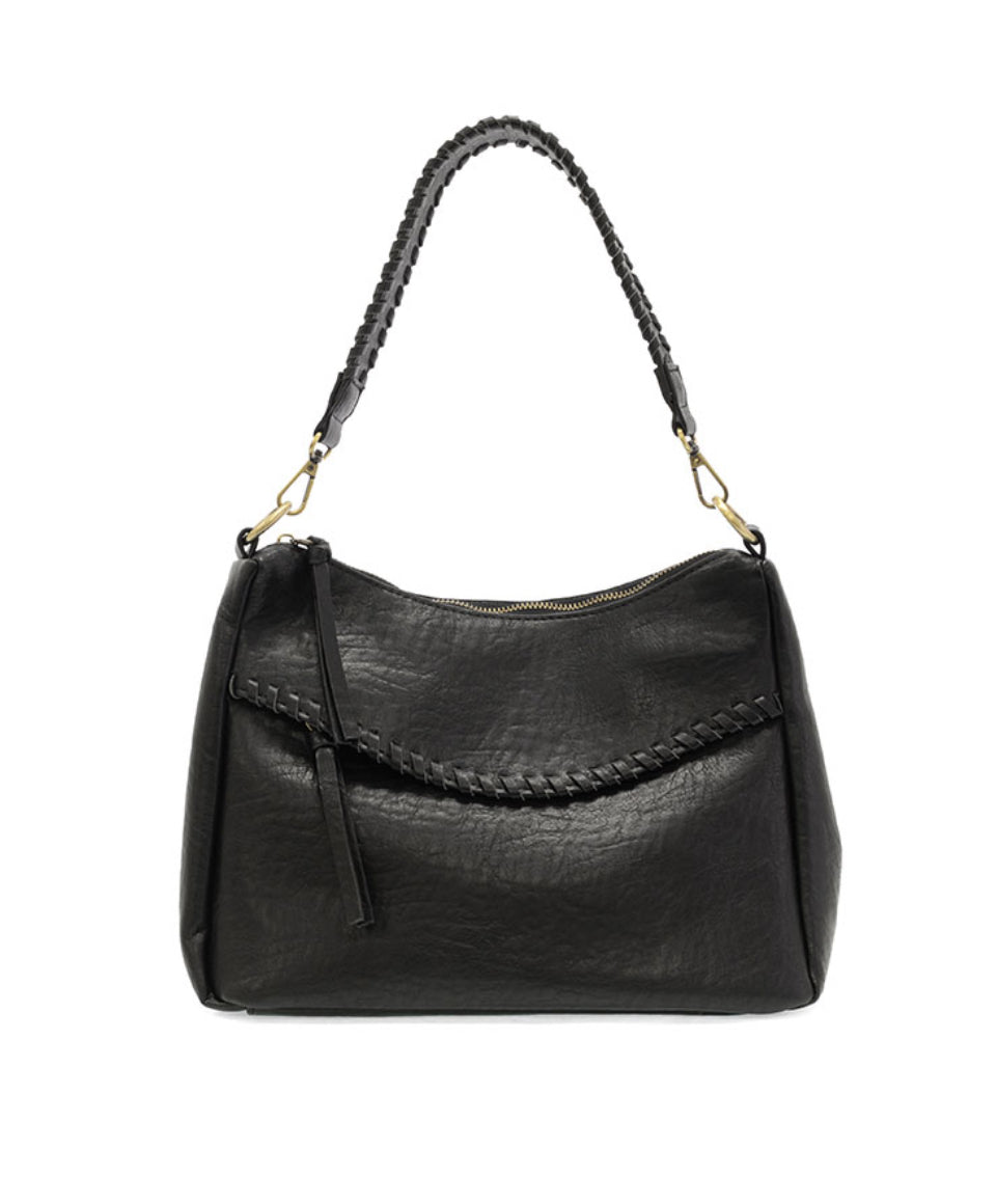 Cassidy Whip Stitch Crossbody Hobo Bag