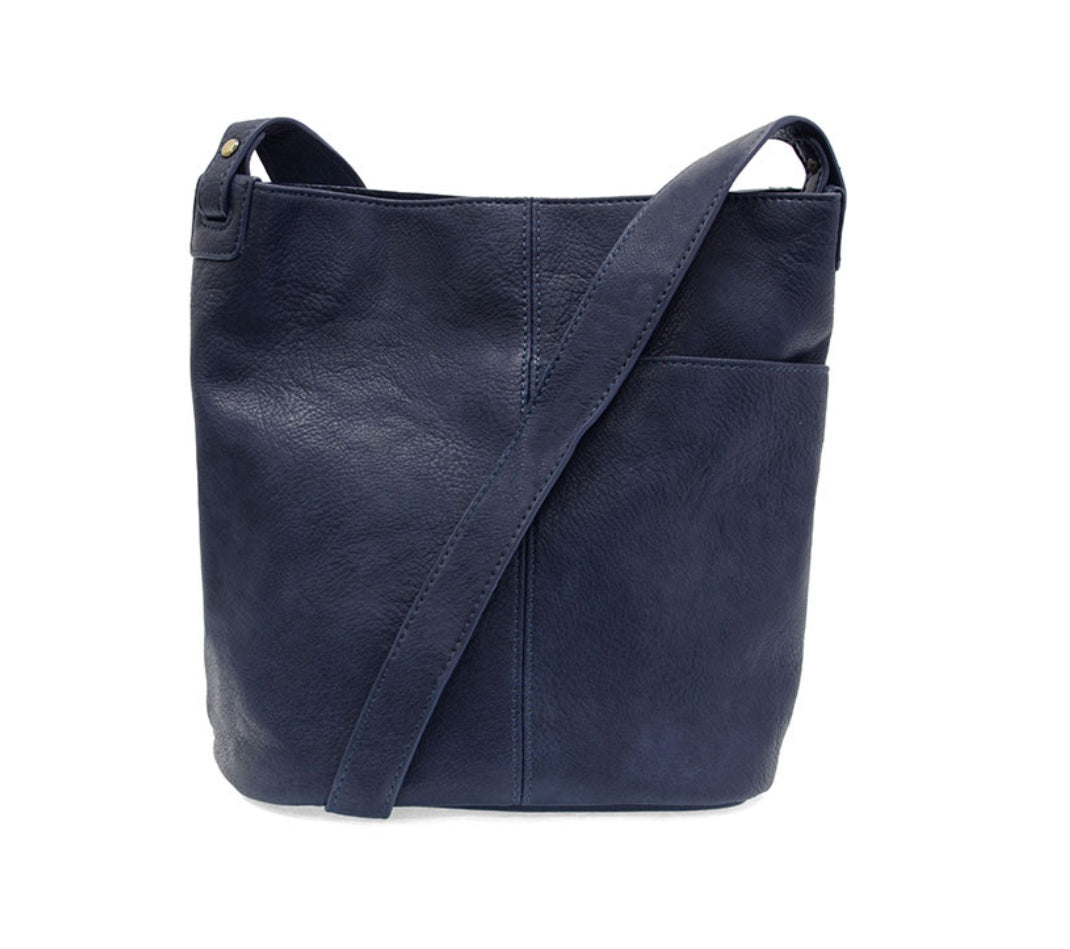Bindi Front Slip Pocket Bucket Crossbody Bag