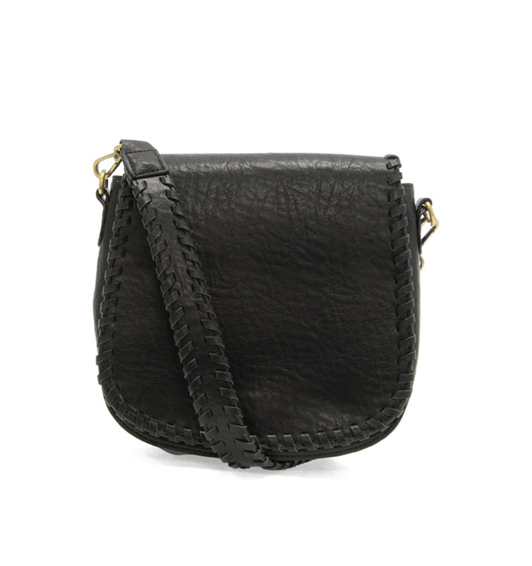 Annie Whip Stitch Saddle Convertible Bag Crossbody Purse