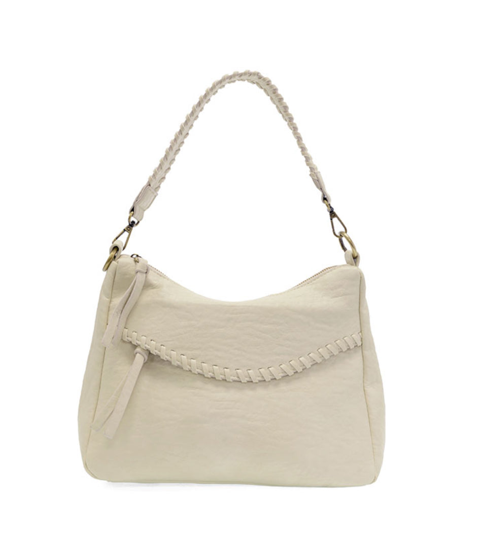 Cassidy Whip Stitch Crossbody Hobo Bag