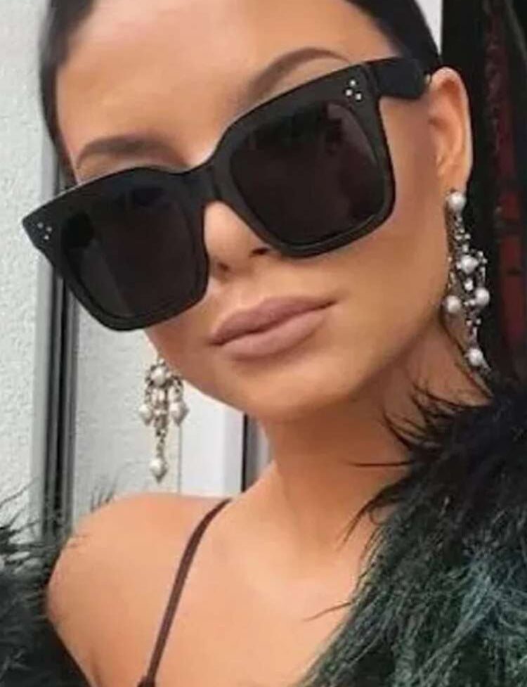 Vintage Square Frame Sunglasses
