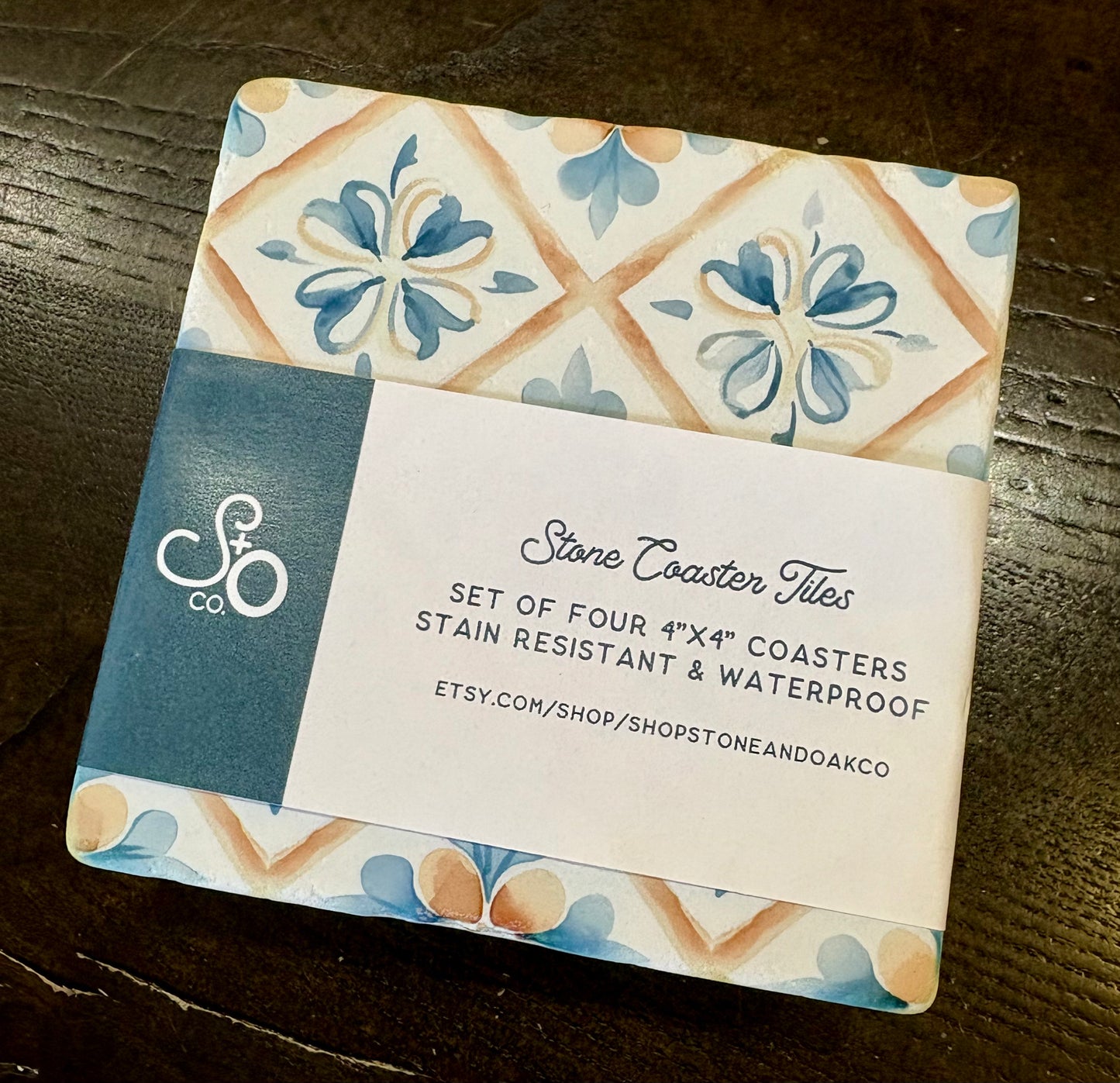 Coaster - Orange/Blue
