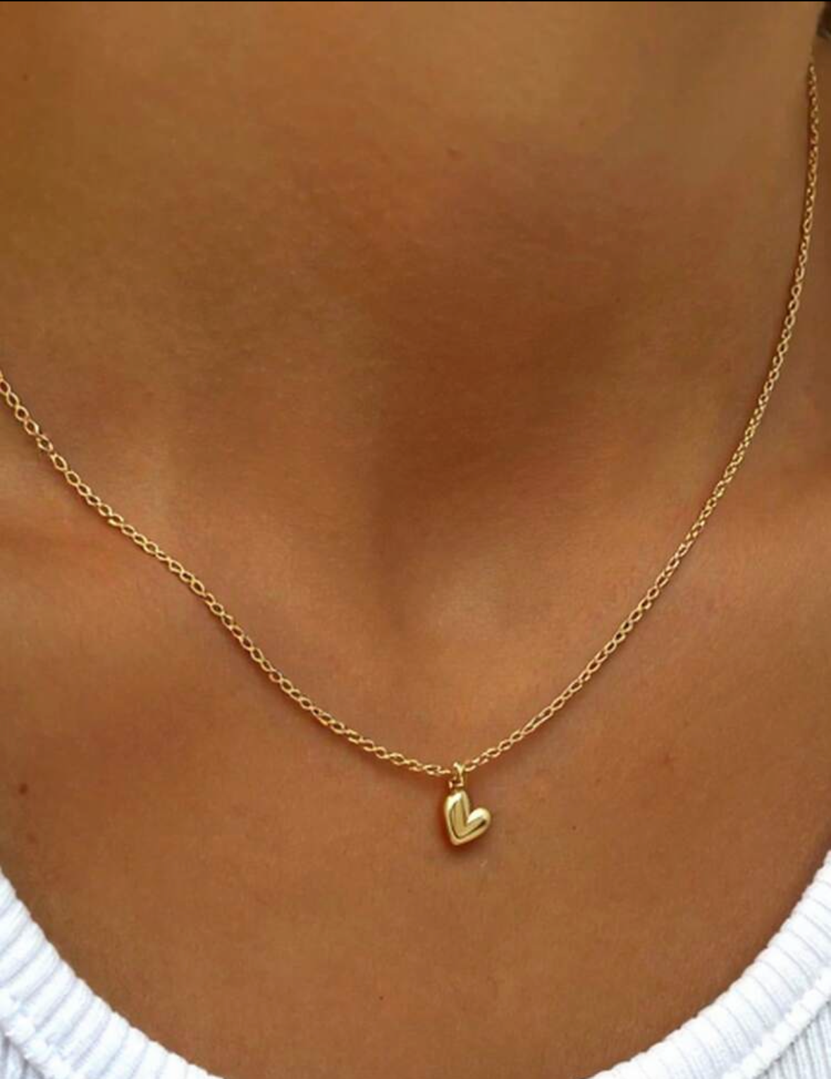 18k Gold Plated Heart Necklace