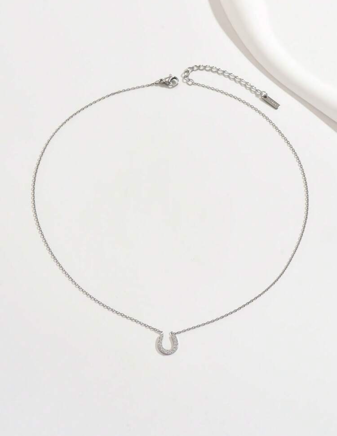 Rhinestone Horseshoe Necklace