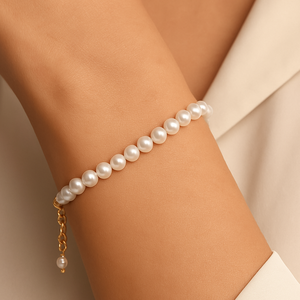 Freshwater Pearl Bracelet - 18K Gold Plated