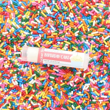 Pucker Stick Birthday Cake | Lip Balm | Party Favor