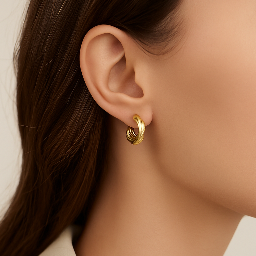 Twisted Elegance Hoop Earrings