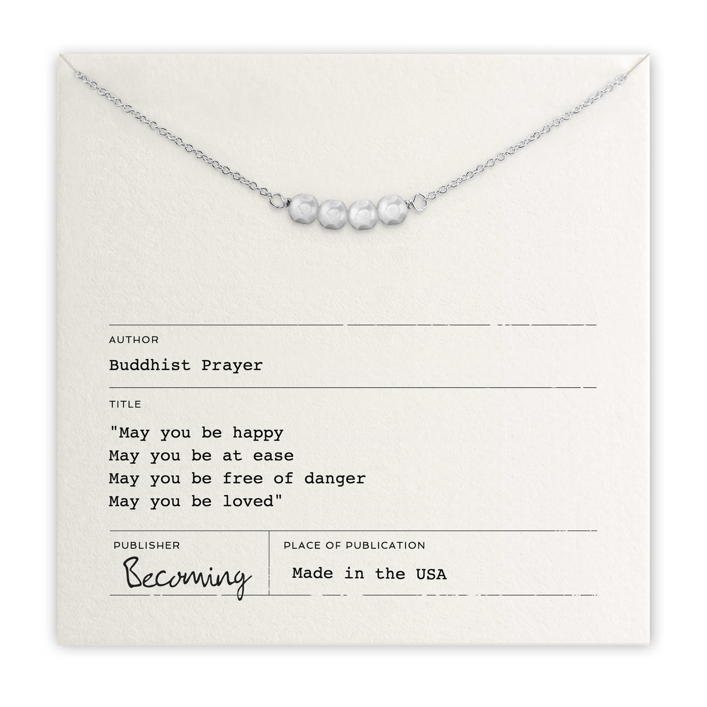 May You Be Happy Necklace