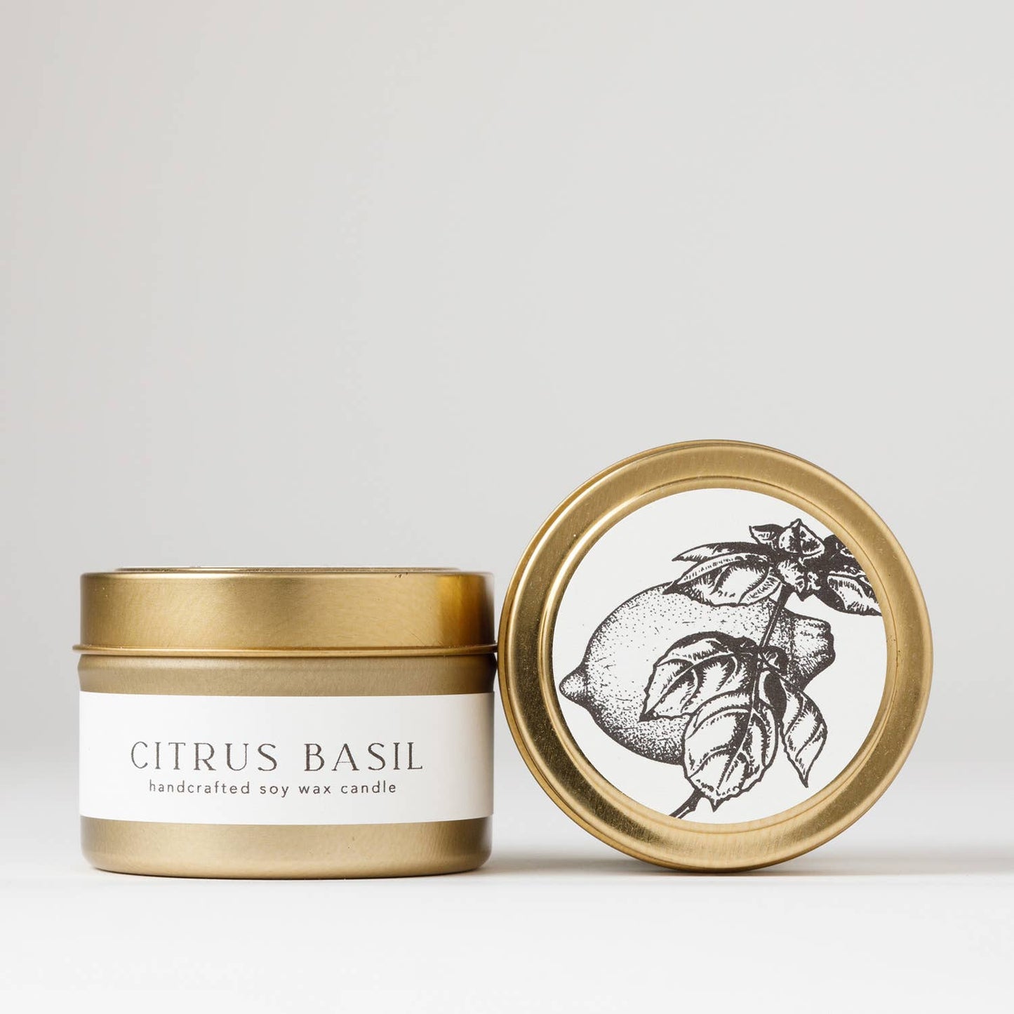 Citrus Basil : Jar Soy Candle