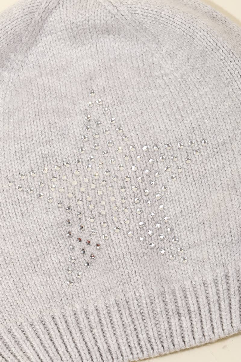 Studded Star Beanie
