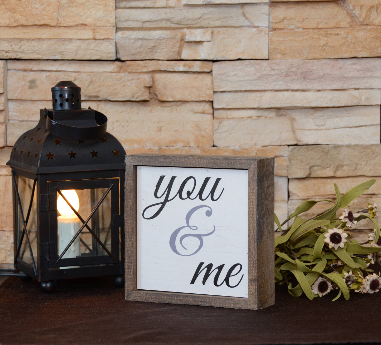 6x6 You & Me Sign