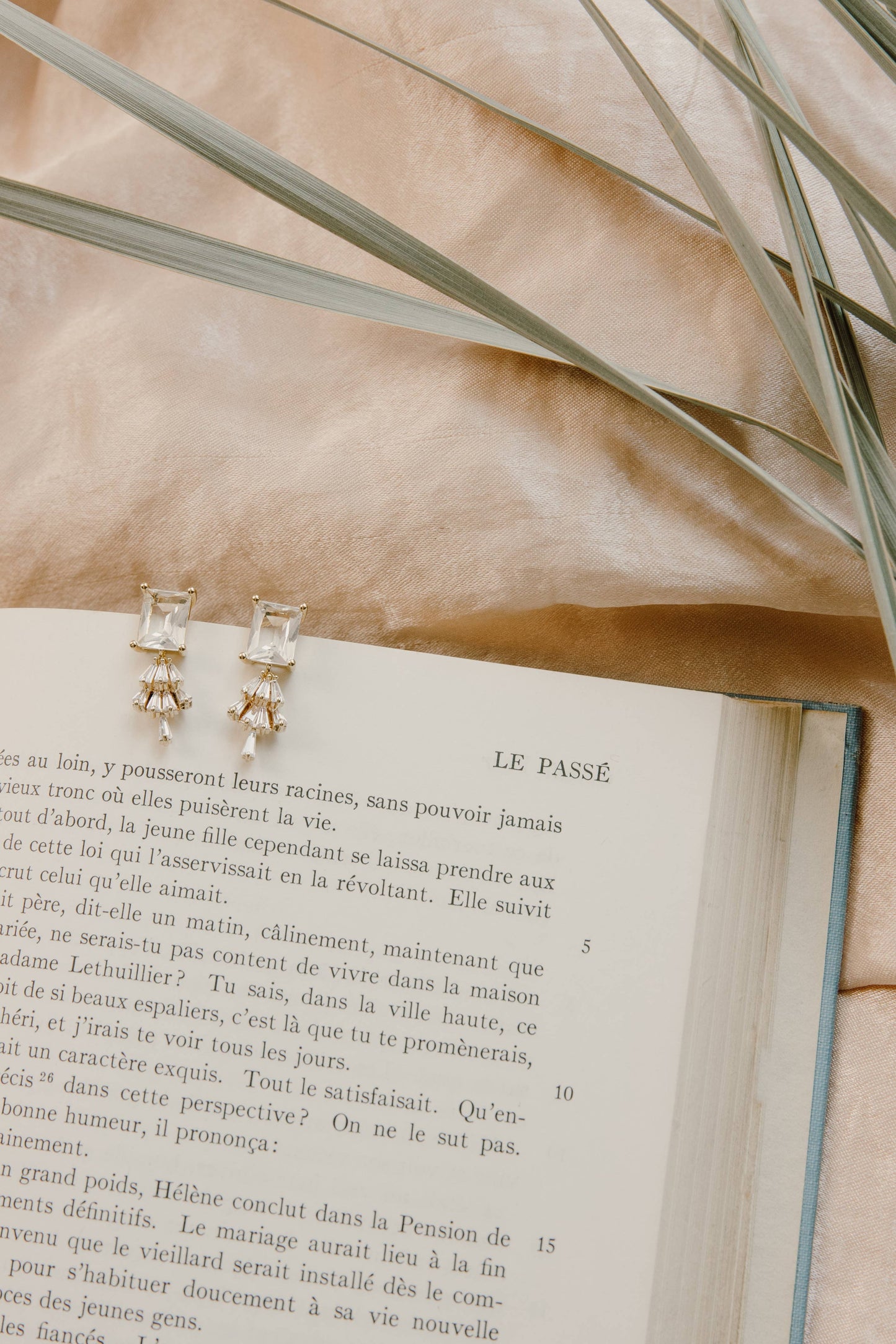 Emilie Art Deco Earrings - Bridal